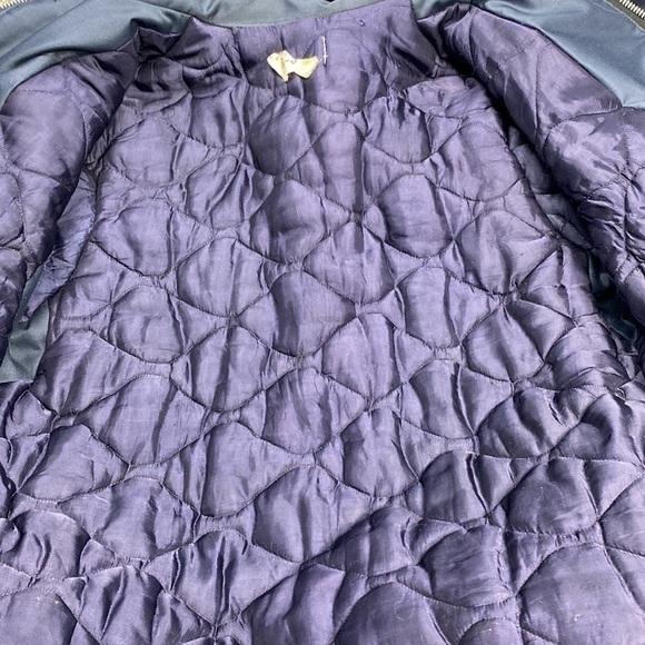 VINTAGE Military B-940 Blue Fur Hooded Puffer Puffy Jacket Men’s XL - Picture 9 of 15